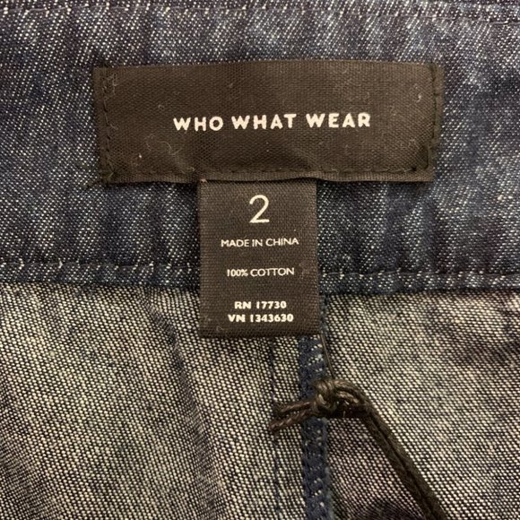 Who What Wear Wide Leg Crop 2 32" #D1-084 - Picture 7 of 9